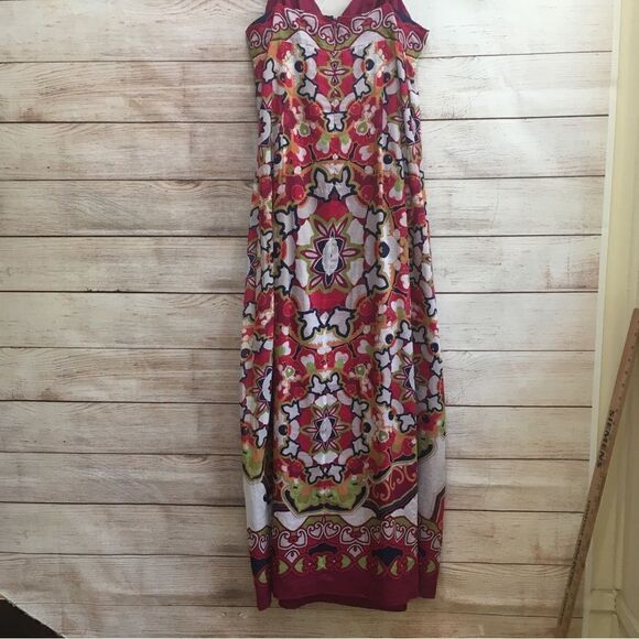 SAKS FIFTH AVENUE THREADS FLORAL MAXI DRESS‎ - Picture 6 of 9
